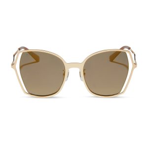 DONNA III - GOLD + GOLD MIRROR + POLARIZED SUNGLASSES