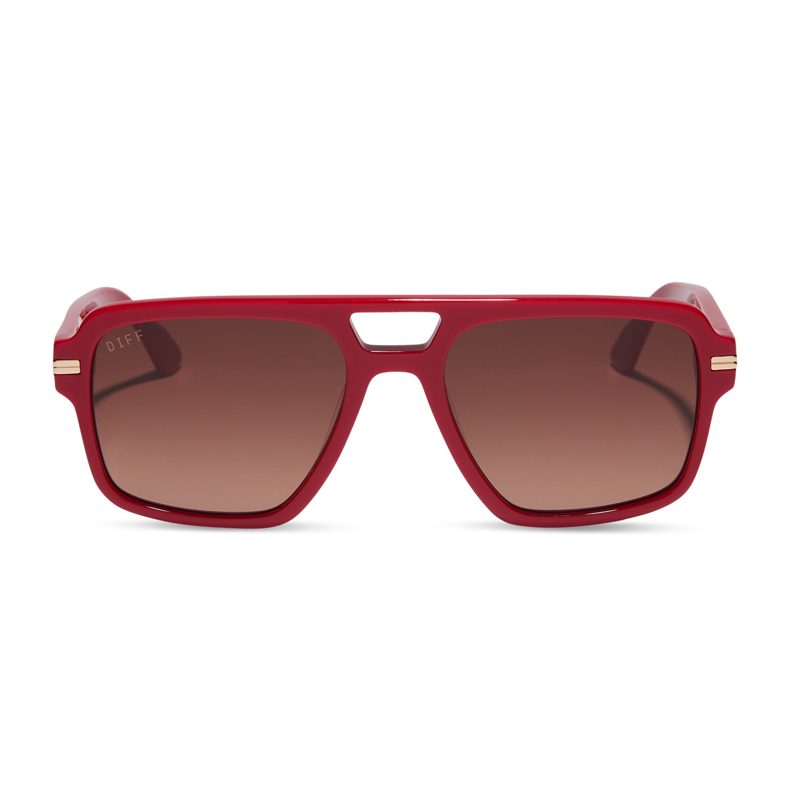 JULIEN NAVIGATOR - ROUGE VOGUE + WARM BROWN GRADIENT SUNGLASSES