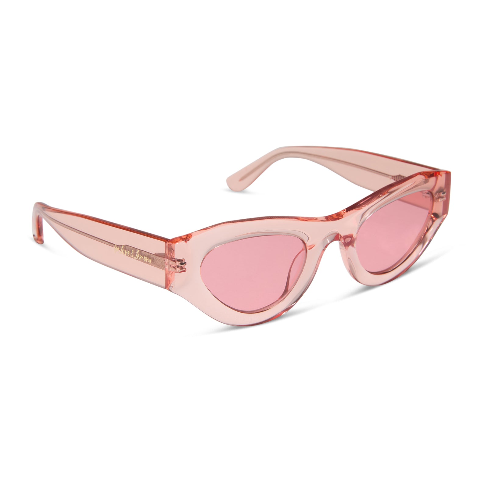LUCY - PASTEL PINK + ROSE SUNGLASSES - Image 2