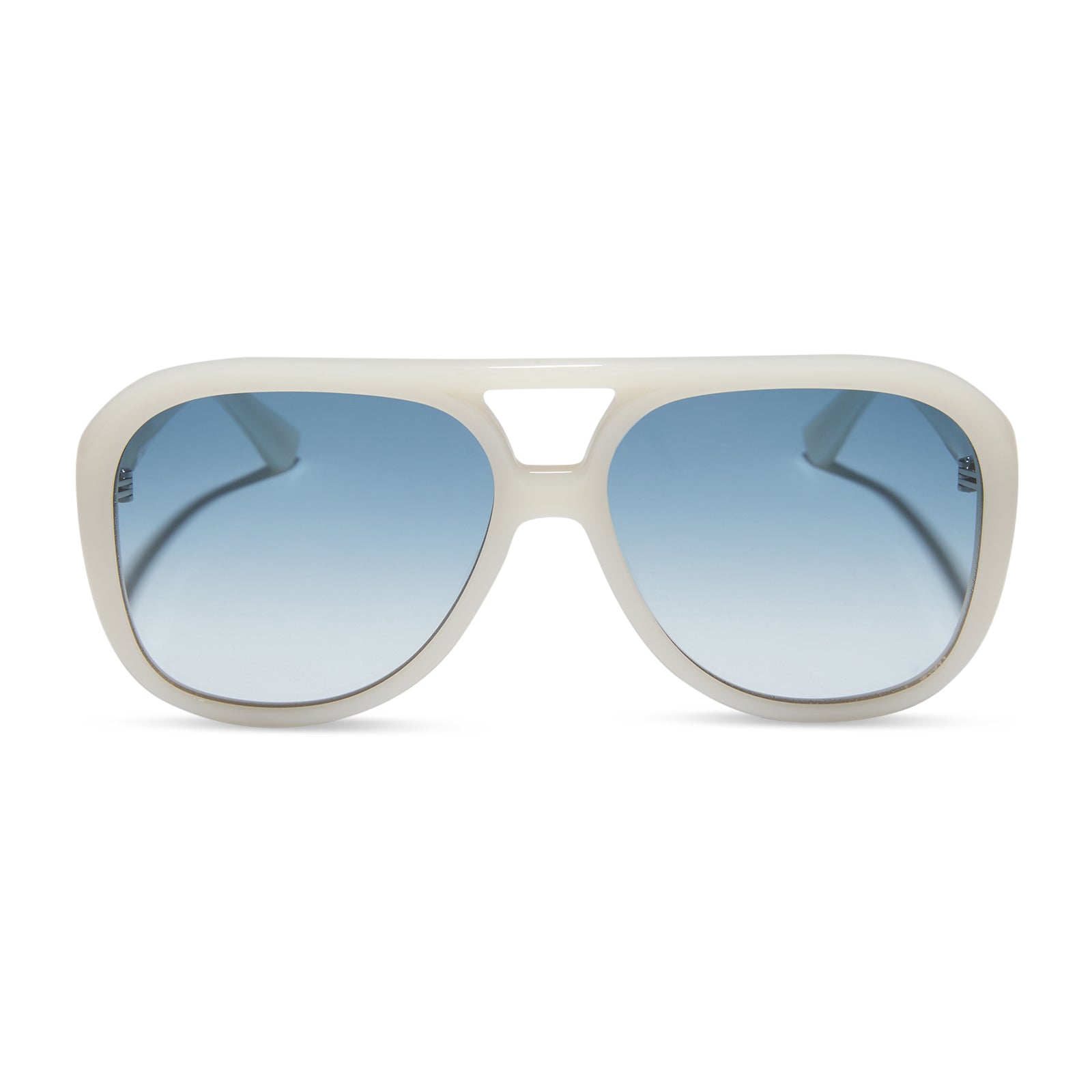 PAULINE - MERINGUE + BLUE GRADIENT SUNGLASSES