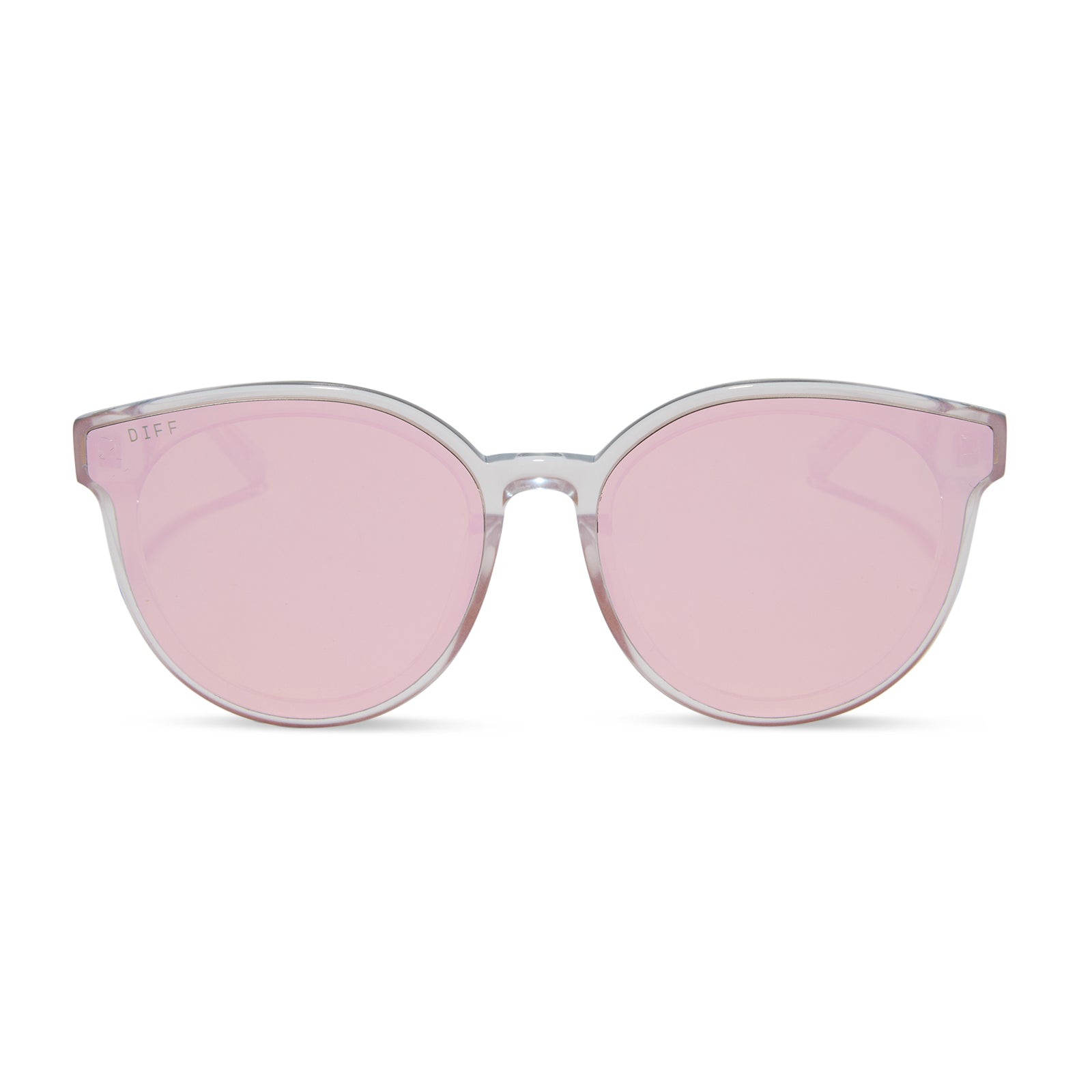 GEMMA - OPALESCENT PINK + CHERRY BLOSSOM MIRROR SUNGLASSES