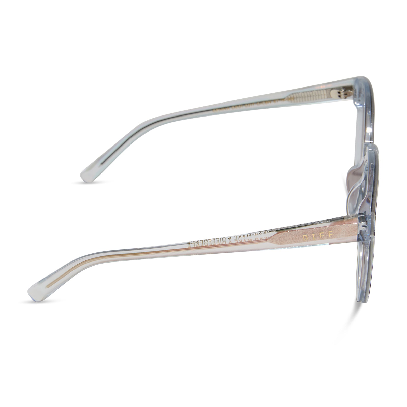 GEMMA - OPALESCENT PINK + CHERRY BLOSSOM MIRROR SUNGLASSES - Image 3