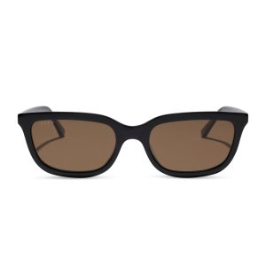 HANNAH - BLACK + BROWN + POLARIZED SUNGLASSES