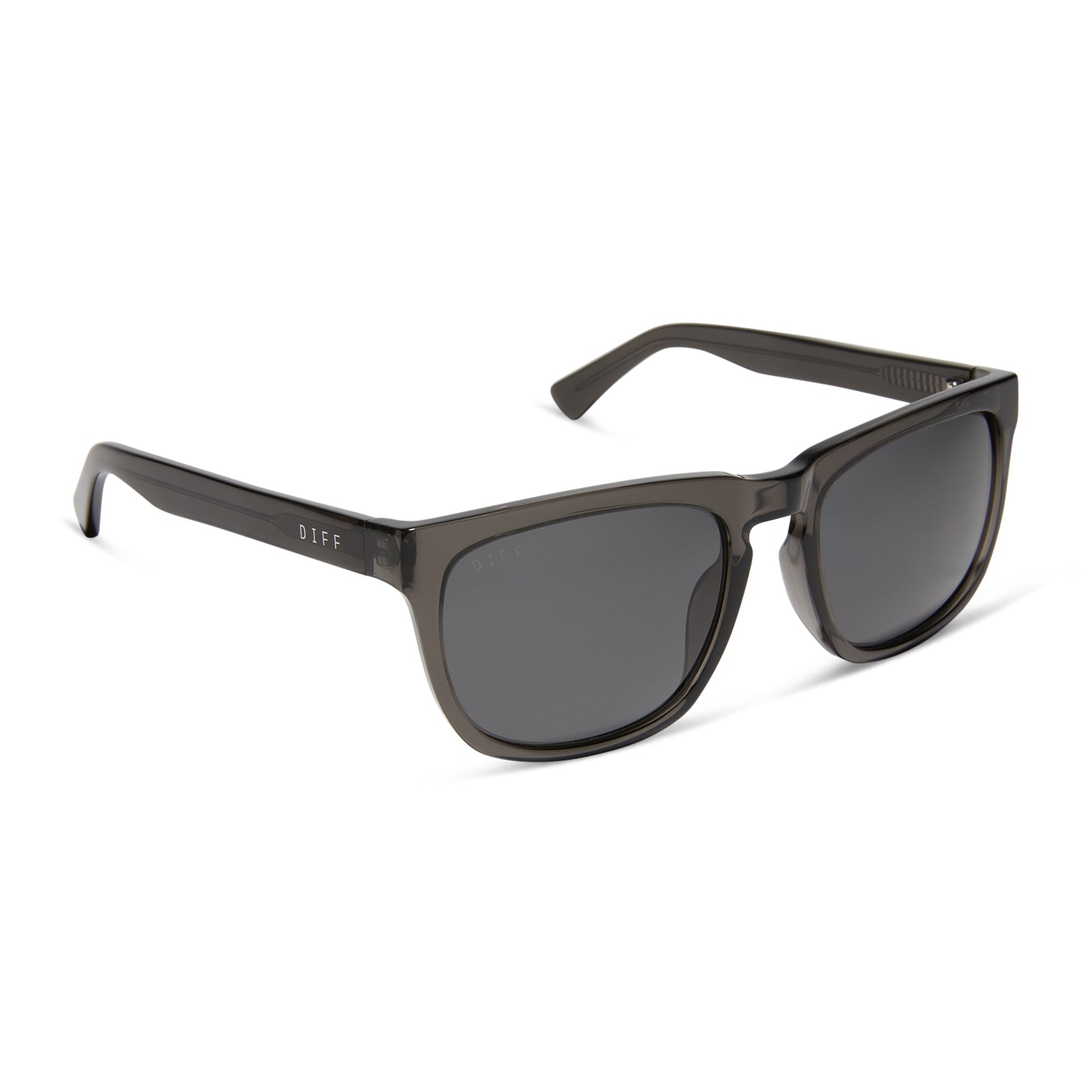 JAKE - BLACK SMOKE CRYSTAL + GREY + POLARIZED SUNGLASSES - Image 2