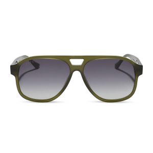 JESSIE JAMES DECKER - NASH + MILKY OLIVE + GREY GRADIENT SUNGLASSES