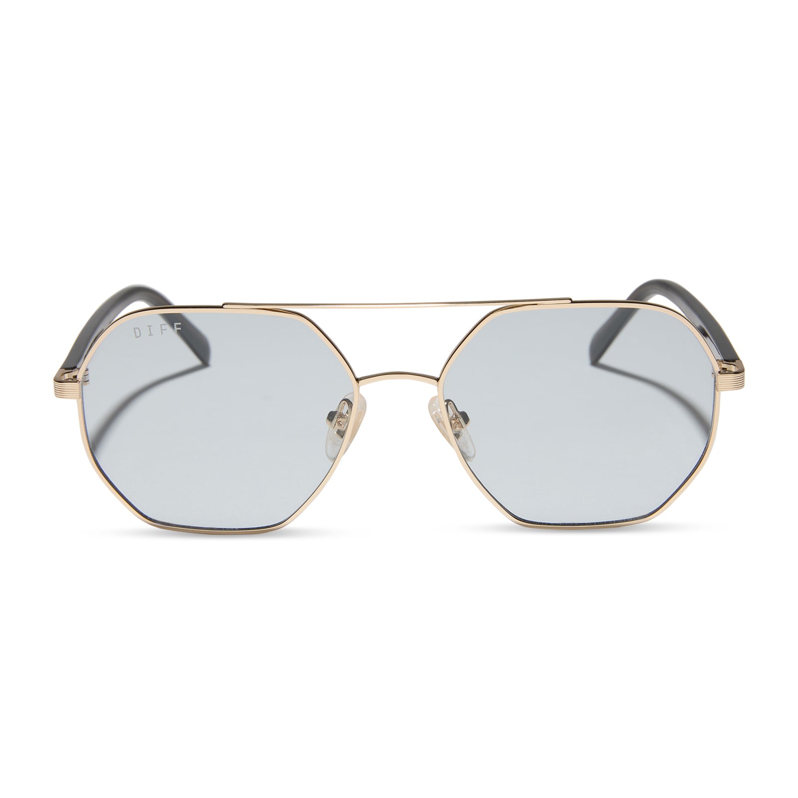 JOJO FLETCHER - JOELLE + GOLD + CHOCOLATE CRYSTAL + GREY TINT SUNGLASSES