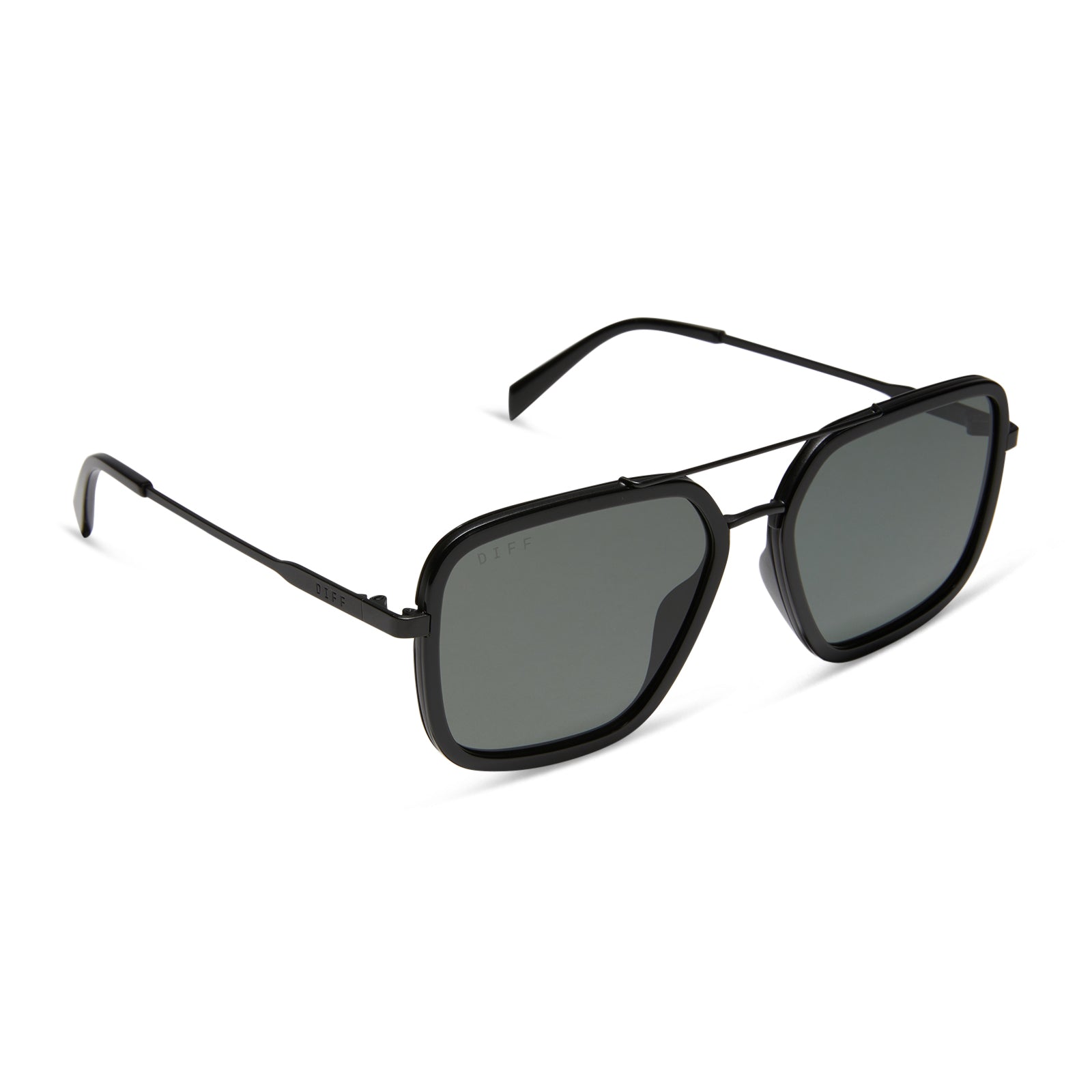 JORDAN - BLACK + GREY + POLARIZED SUNGLASSES - Image 2