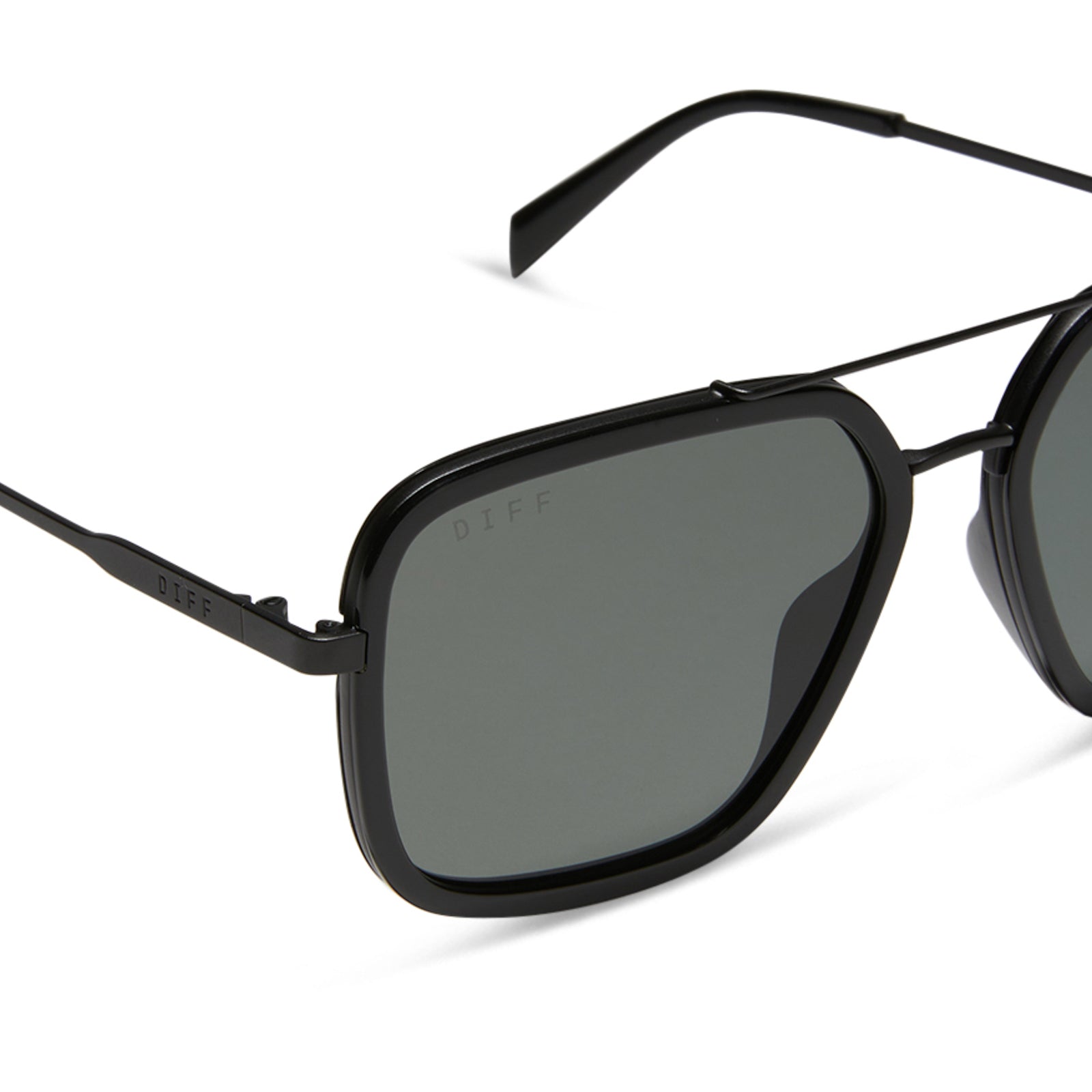 JORDAN - BLACK + GREY + POLARIZED SUNGLASSES - Image 4