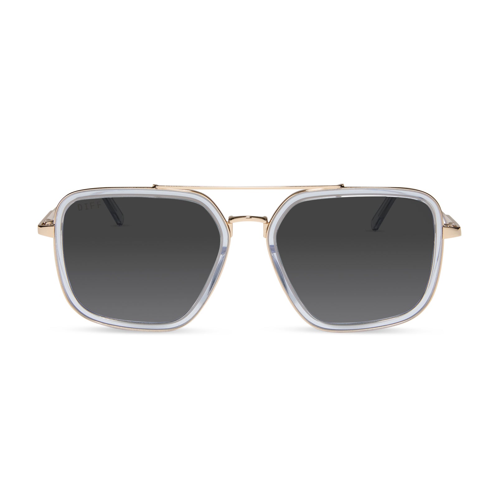 JORDAN - GOLD + CLEAR CRYSTAL TEMPLE TIPS + GLASSES - Image 9