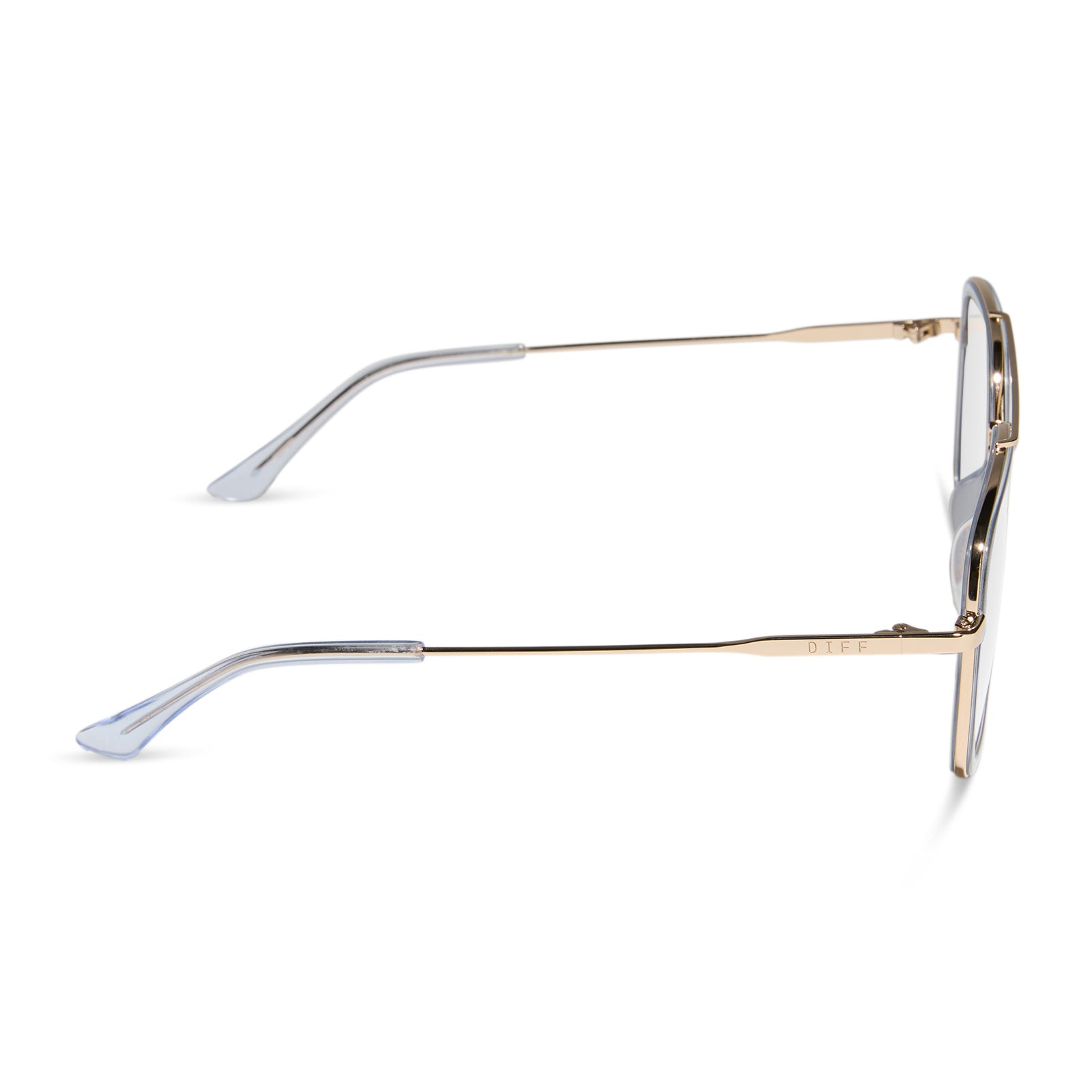 JORDAN - GOLD + CLEAR CRYSTAL TEMPLE TIPS + GLASSES - Image 3