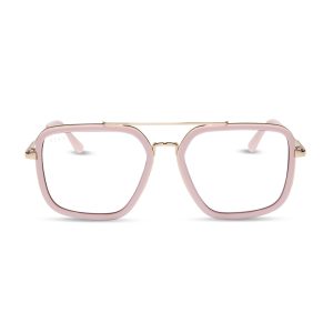 JORDAN - POWDER PINK + GOLD + GLASSES