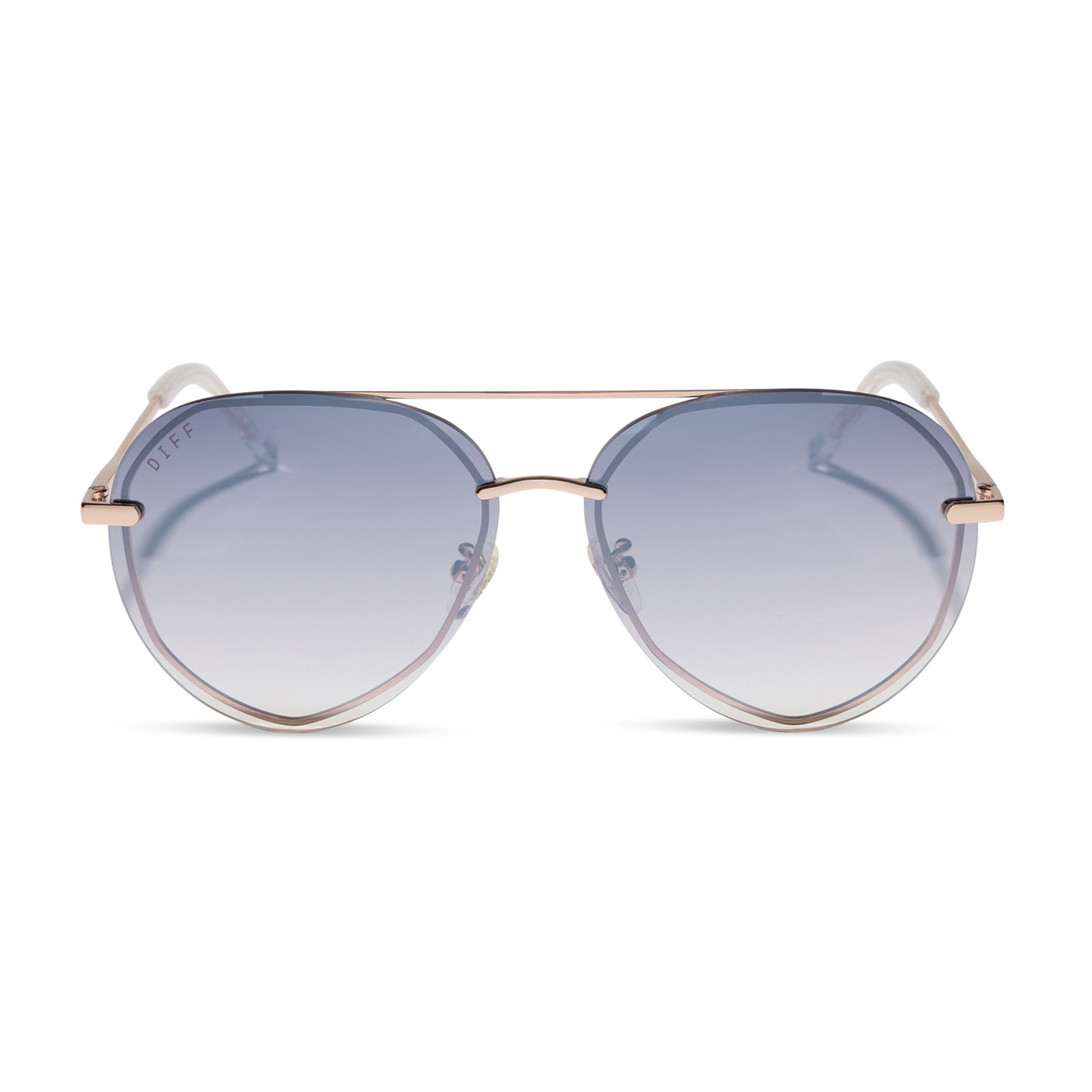 LENOX - CHAMPAGNE GOLD + SLATE GRADIENT FLASH SUNGLASSES