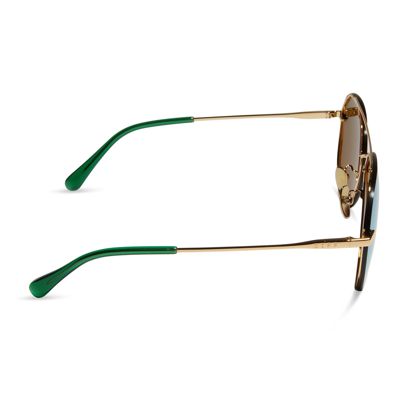 LENOX - GOLD + GREEN MIRROR SUNGLASSES - Image 3