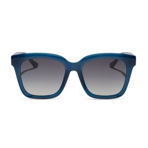 MEREDITH - CLUBHOUSE BLUE + GREY GRADIENT + POLARIZED SUNGLASSES