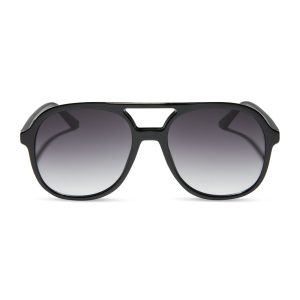 TEAGAN - BLACK + GREY GRADIENT SUNGLASSES