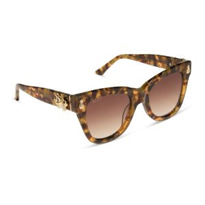 HAWAII - COCONUT PALM TORTOISE + BROWN SUGAR GRADIENT SUNGLASSES