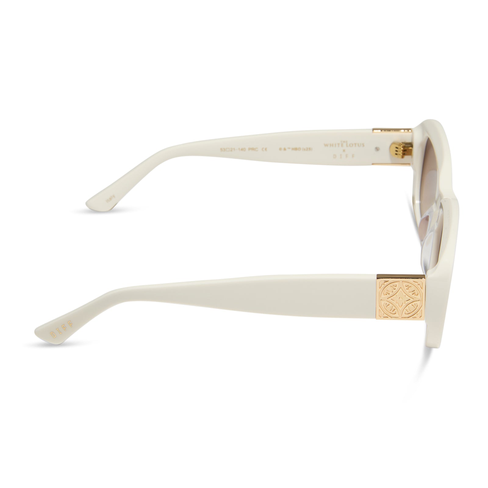 ITALY - WHITE IVORY + RICH BROWN GRADIENT SUNGLASSES - Image 7