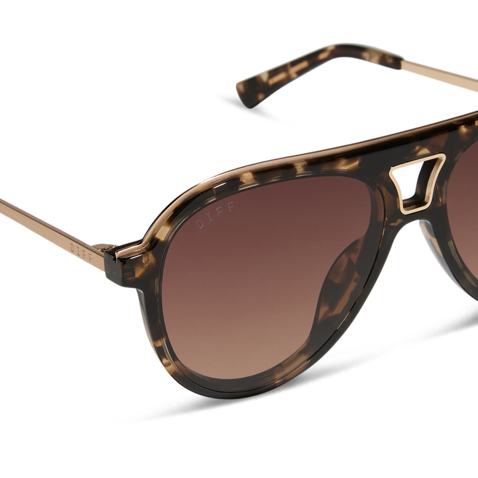 TOSCA III - ESPRESSO TORTOISE + BROWN GRADIENT + POLARIZED SUNGLASSES - Image 4