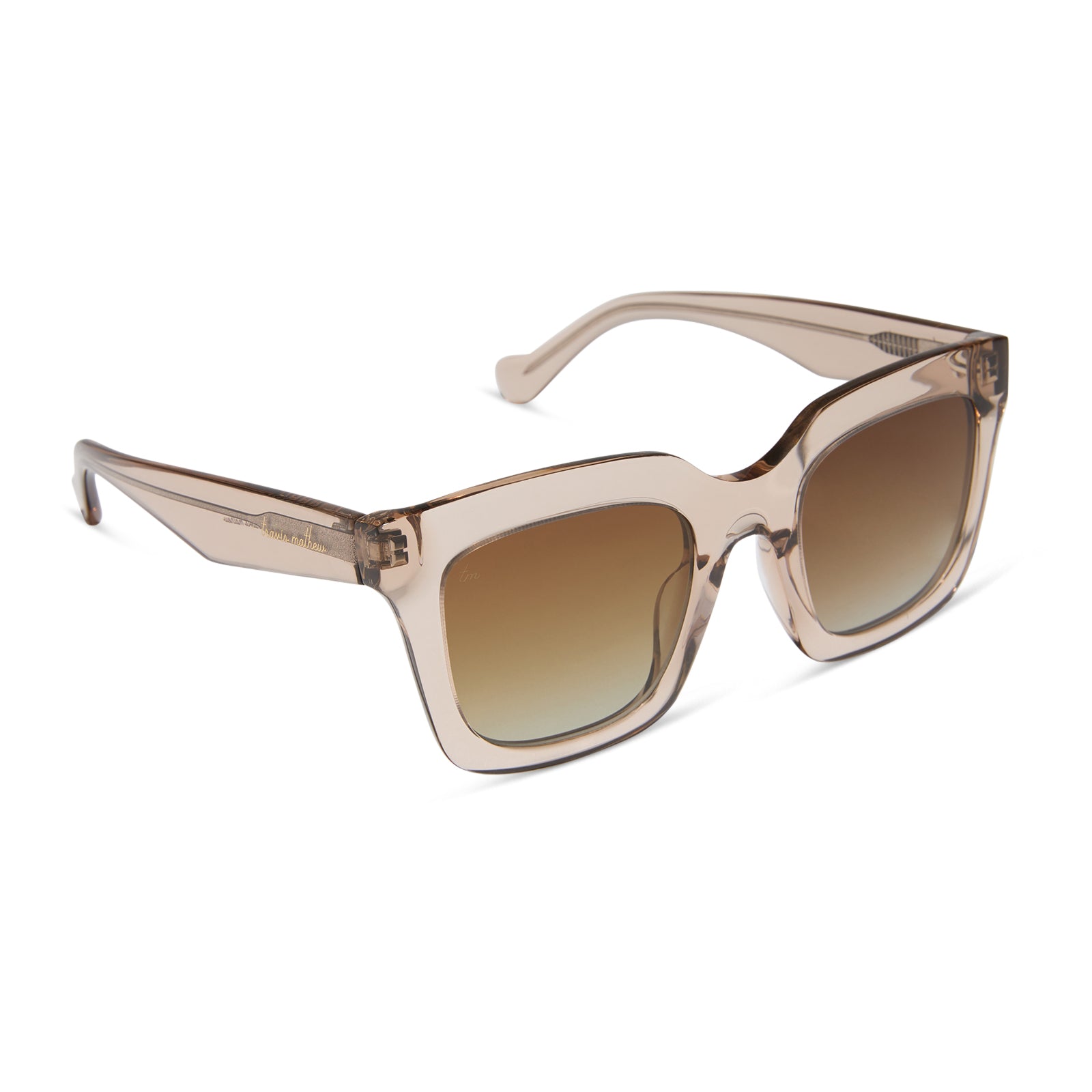 VALENCIA - SOFT TAUPE CRYSTAL + BROWN GRADIENT + POLARIZED SUNGLASSES - Image 2