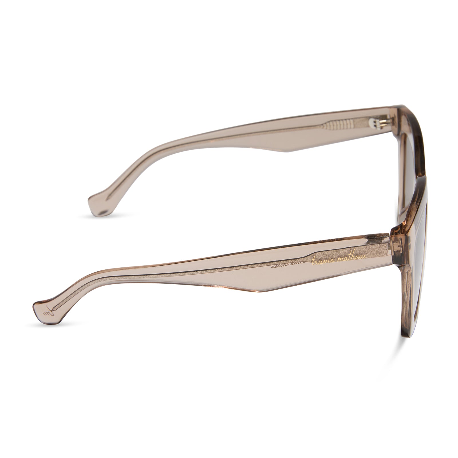 VALENCIA - SOFT TAUPE CRYSTAL + BROWN GRADIENT + POLARIZED SUNGLASSES - Image 3