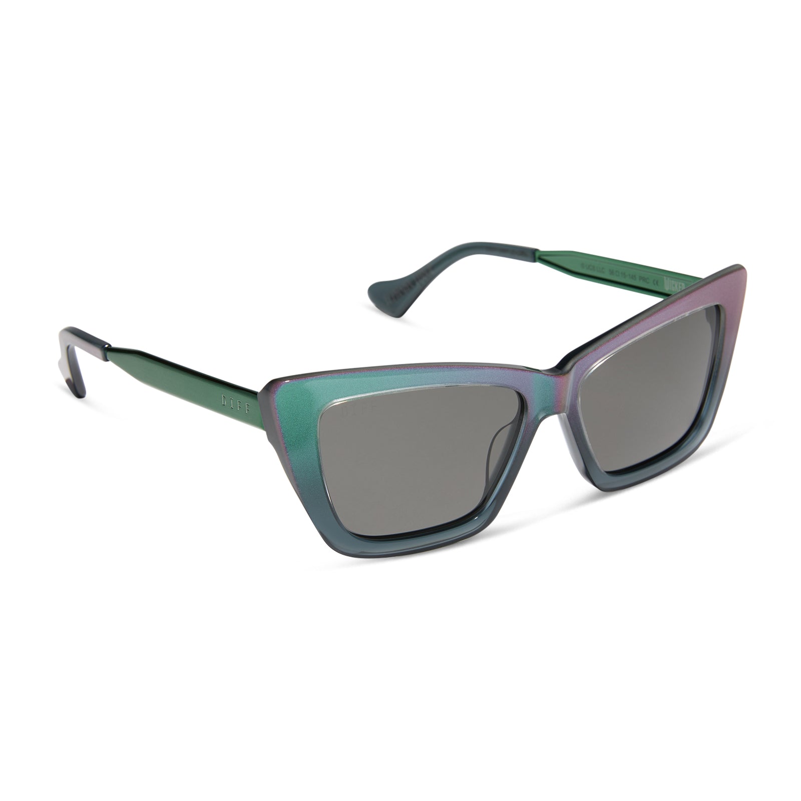 ELPHABA EMERALD - ENCHANTING EMERALD TO BLACK + SHADOWY GREY SUNGLASSES - Image 2