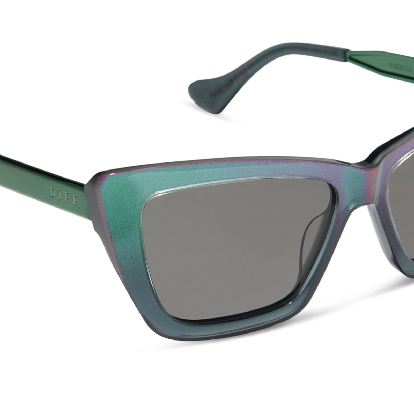 ELPHABA EMERALD - ENCHANTING EMERALD TO BLACK + SHADOWY GREY SUNGLASSES - Image 4