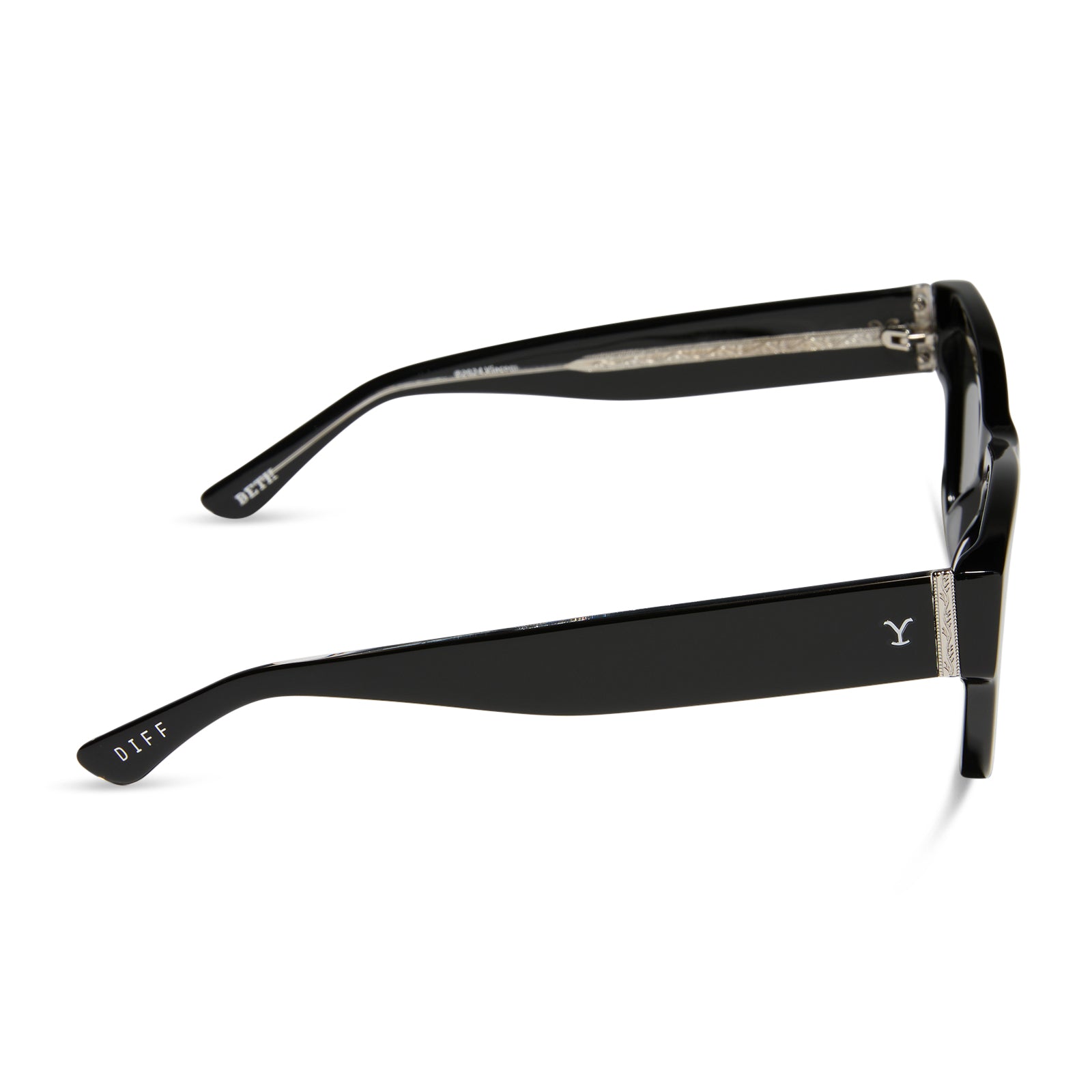 BETH II - NIGHT SKY BLACK + SILVER W GREY + POLARIZED SUNGLASSES - Image 3