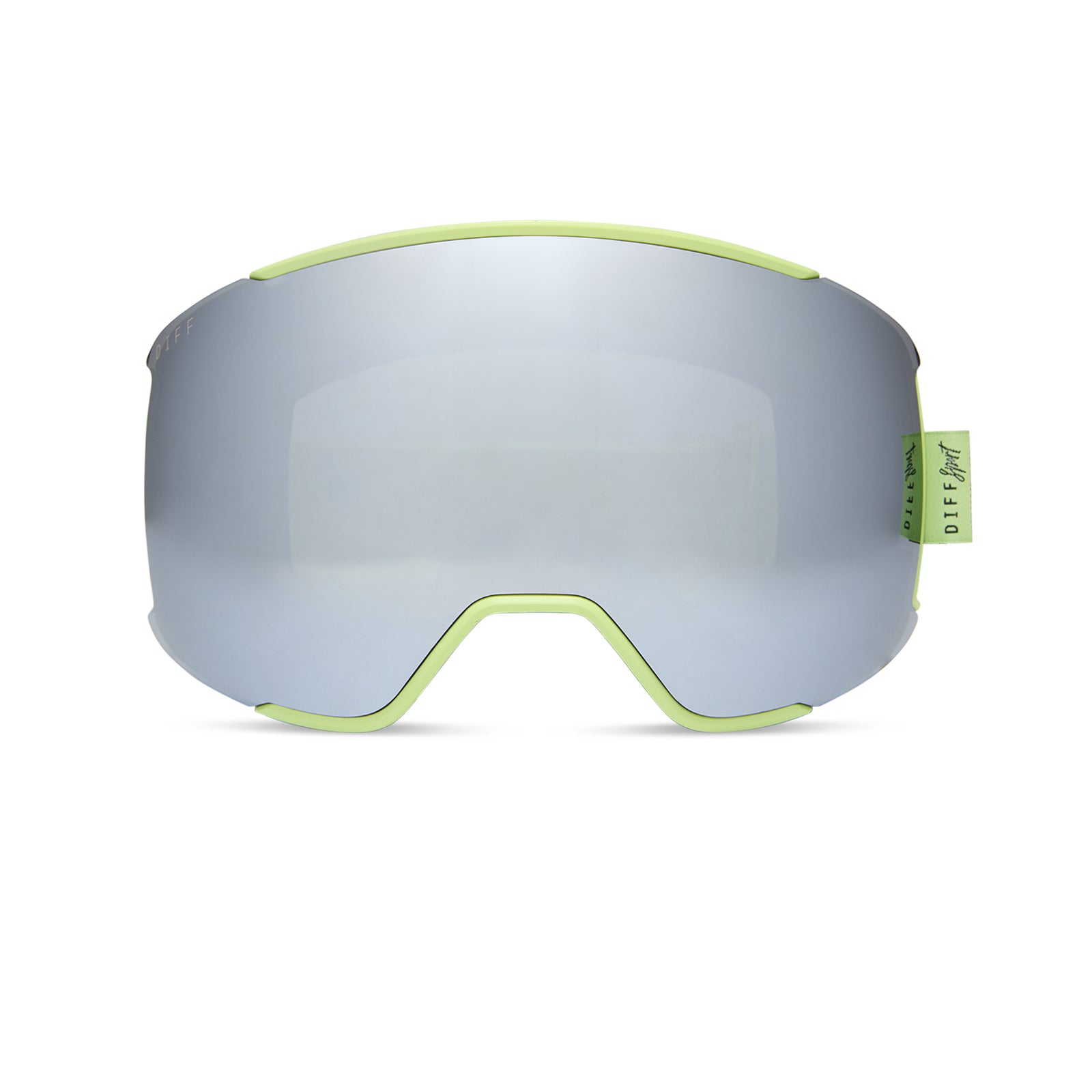 SNOW GOGGLES - ALPINE + LIME GREEN + SILVER MIRROR + POLARIZED GOGGLES & FREE GLACIER GREY LENS - Image 2