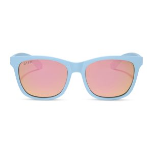 STORM - MATTE BABY BLUE + SHERBET RAINBOW MIRROR + POLARIZED SUNGLASSES