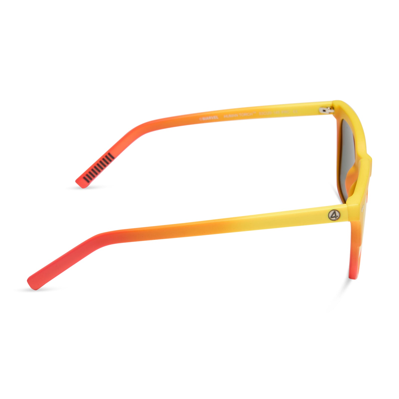 HUMAN TORCHâ„¢ - RADIANT YELLOW TO ORANGE FLAME FADE + BLAZING RED ORANGE MIRROR + POLARIZED SUNGLASSES - Image 3