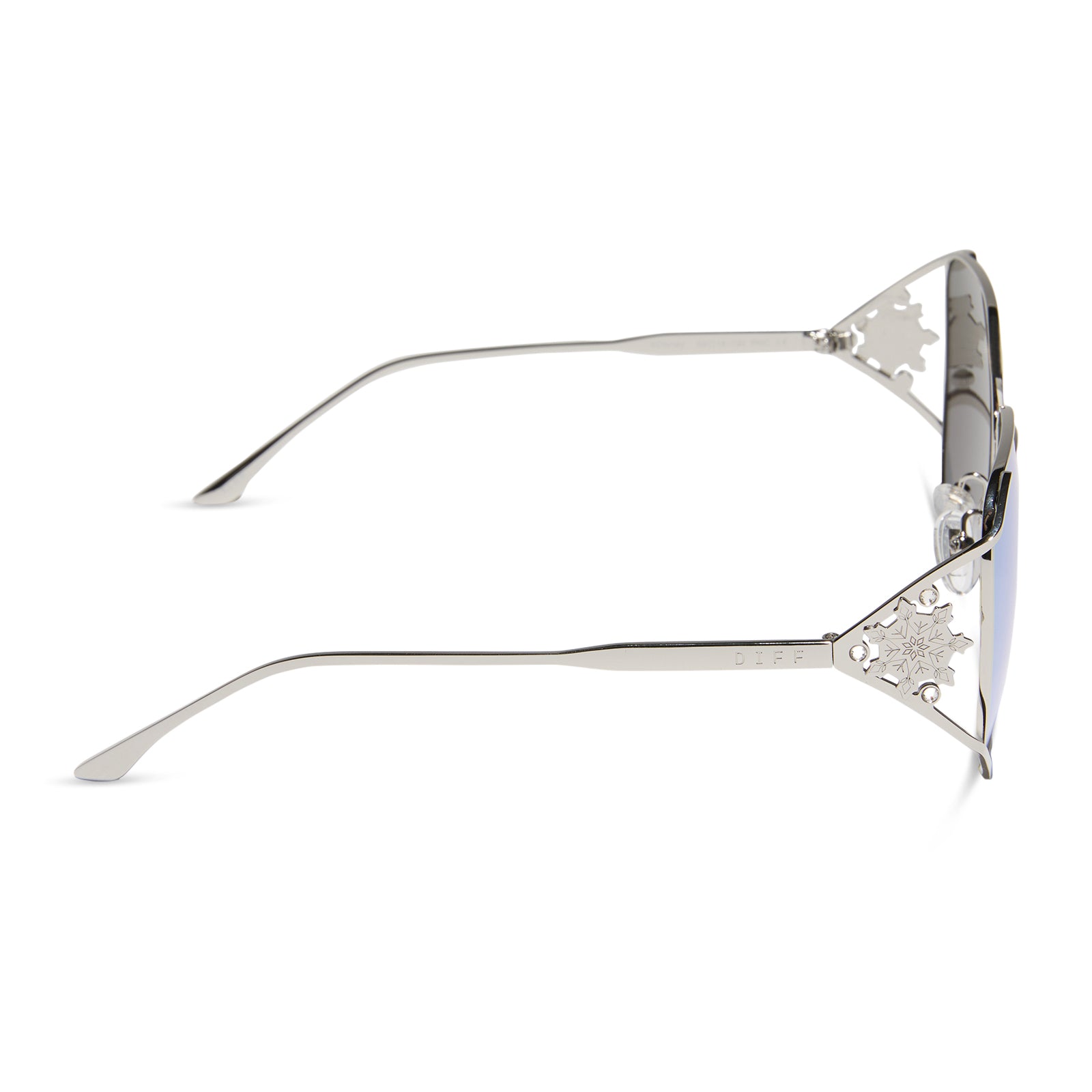 ELSA - COOL SILVER GLOSS METAL + ICE BLUE + POLARIZED SUNGLASSES - Image 3