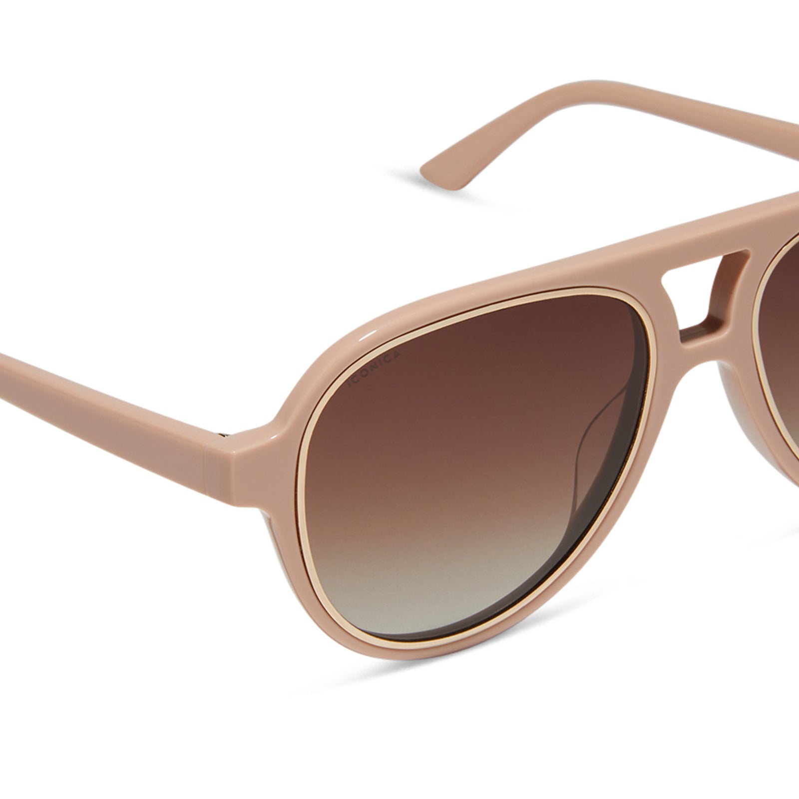 PIA - NUDE + BROWN GRADIENT + POLARIZED SUNGLASSES - Image 4